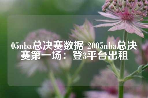 05nba总决赛数据 2005nba总决赛第一场：登3平台出租