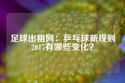 足球出租网：乒乓球新规则2017有哪些变化？